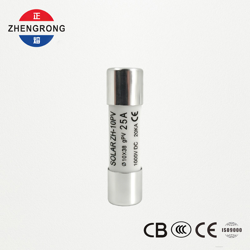 Photovoltaics အတွက် စိတ်ကြိုက် 10*38 25A ဆိုလာပြား Fuse လင့်ခ်များကို ပြန်လည်သတ်မှတ်ပါ