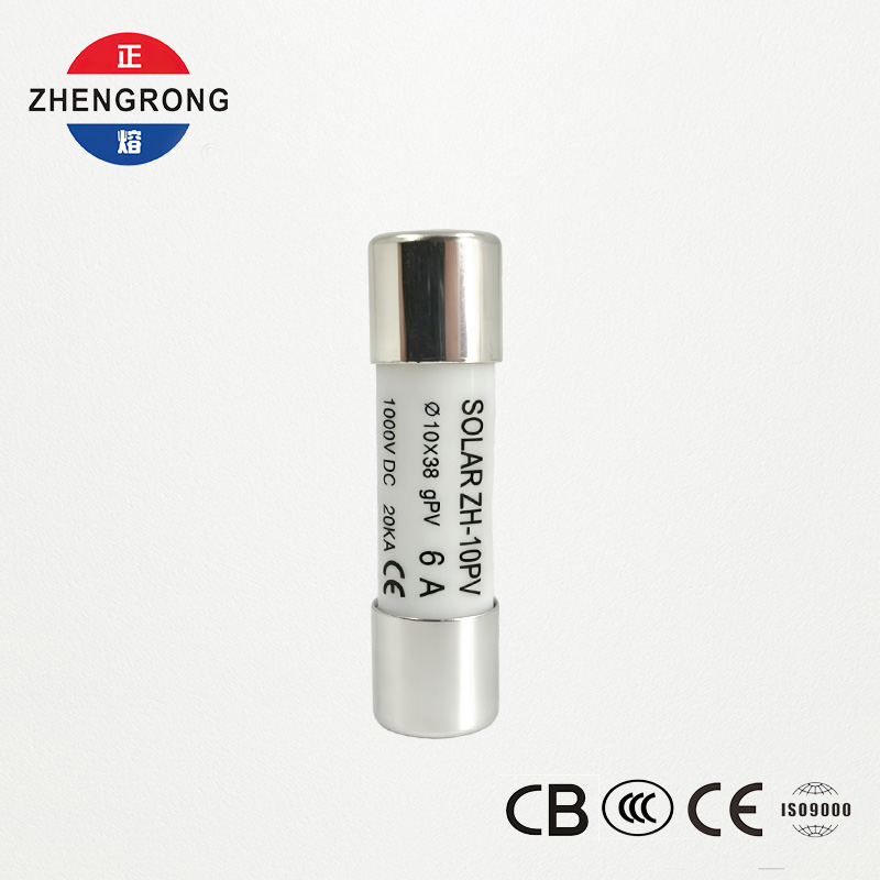 Photovoltaics အတွက် 10*38 6A ဆိုလာပြားကို စိတ်ကြိုက်ပြင်ဆင်ထားသည့် Fuse လင့်ခ်များကို ပြန်လည်သတ်မှတ်ပါ။