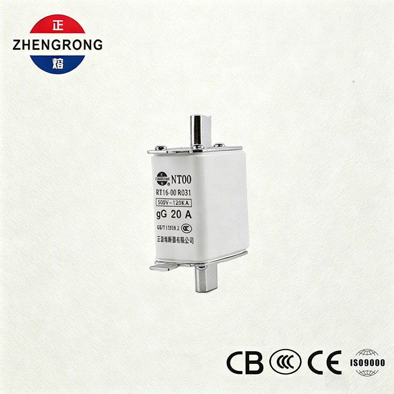 High Breaking Capacity NT00 20A Fuse - 500V 120kA ကြွေထည် gG Fuse လင့်ခ်