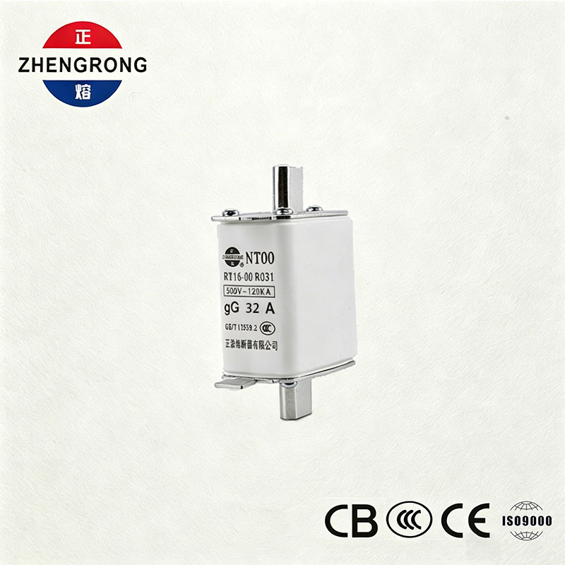 High Breaking Capacity NT00 32A Fuse - 500V 120kA ကြွေထည် gG Fuse လင့်ခ်
