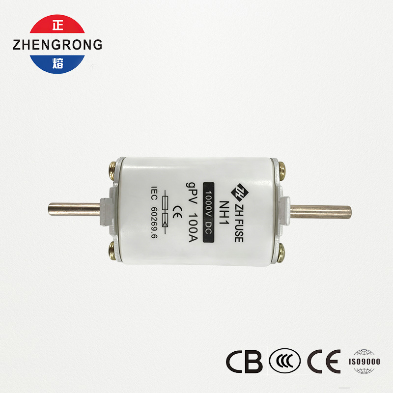 PV DC Fuse NH1 100A 1000V | CE နှင့် IEC 60269.6 သည် ဆိုလာ Arrays အတွက် အတည်ပြုထားသည်။