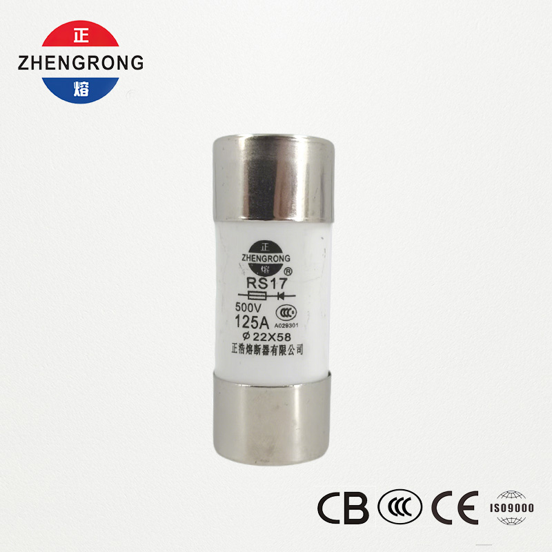 RS17 125A 500V Cylindrical Fast-Acting Fuse | 22*58mm | CCC လက်မှတ်ရထားသည်။