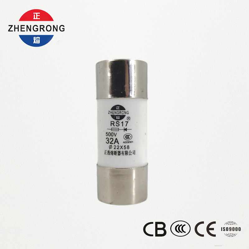 RS17 32A 500V Cylindrical Fast-Acting Fuse | 22*58mm | CCC လက်မှတ်ရထားသည်။