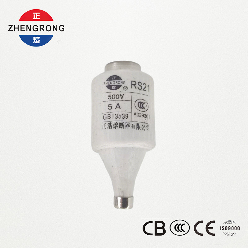 RS21 5A 500V လျင်မြန်စွာသရုပ်ဆောင်သော ဝက်အူအမျိုးအစား Fuse