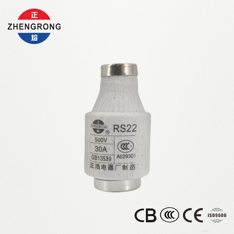 RS22 30A 500V Fast-Acting Screw-Type Fuse | တစ်ပိုင်းလျှပ်ကူးပစ္စည်းကာကွယ်ရေး