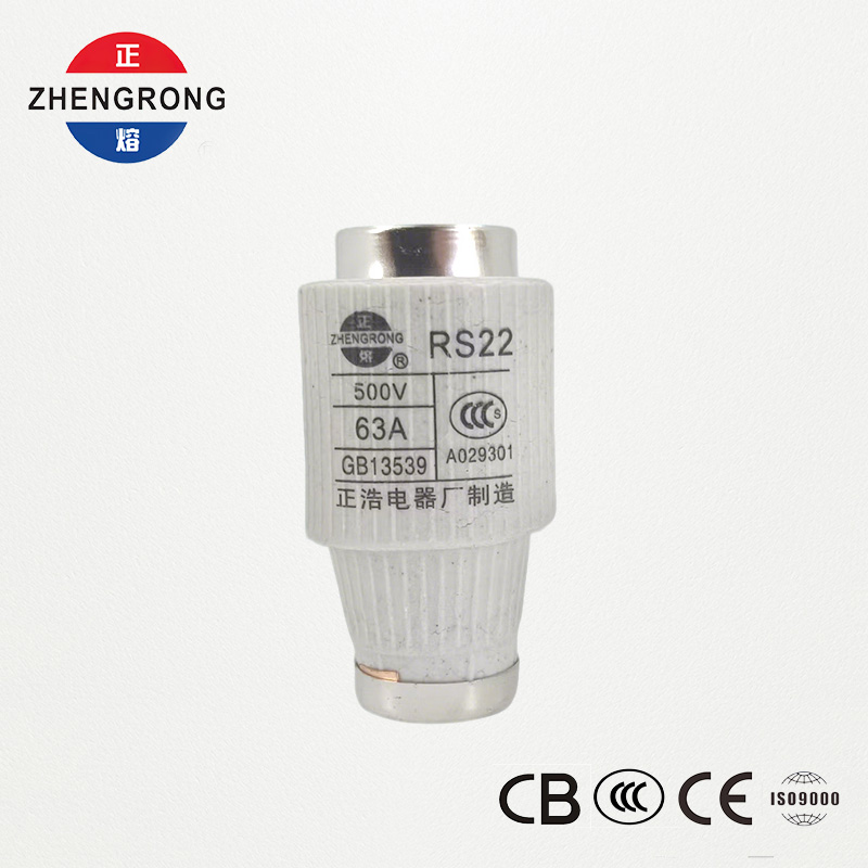 RS22 63A 500V Fast-Acting Screw-Type Fuse | တစ်ပိုင်းလျှပ်ကူးပစ္စည်းကာကွယ်ရေး